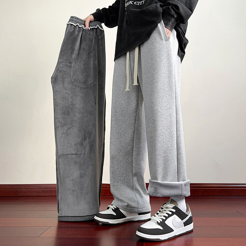 Tokyocanvas Straight-Leg Fleece Sweatpants