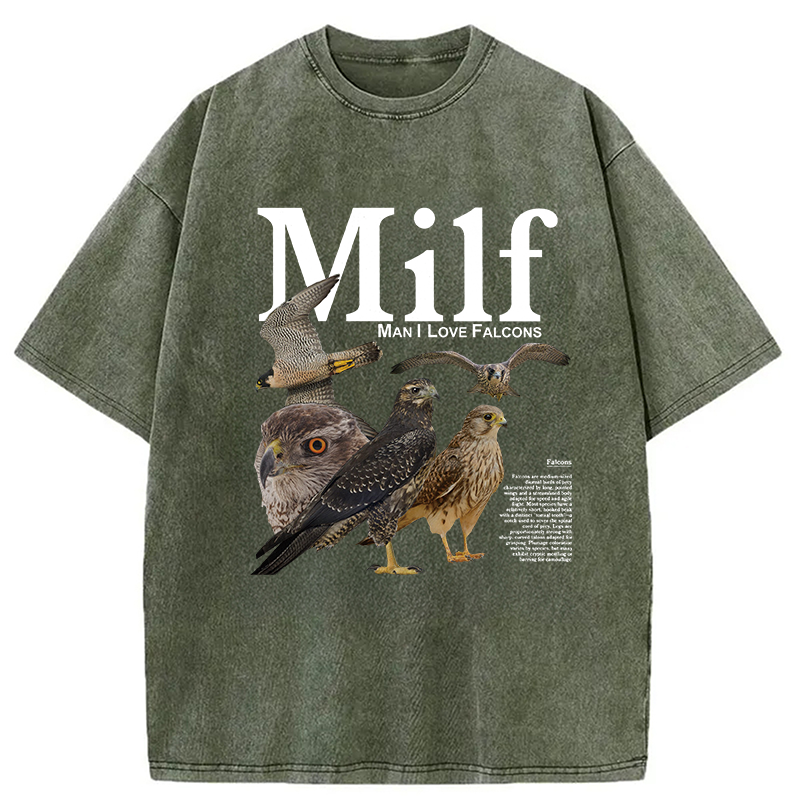 Tokyocanvas Man I Love Falcons Washed T-Shirt