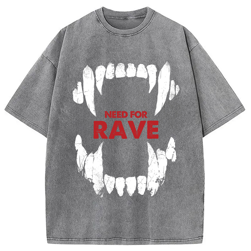 Tokyocanvas Vampiric Fang Washed T-Shirt