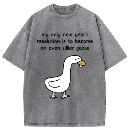 Tokyocanvas New Year's Resolutions Washed T-Shirt