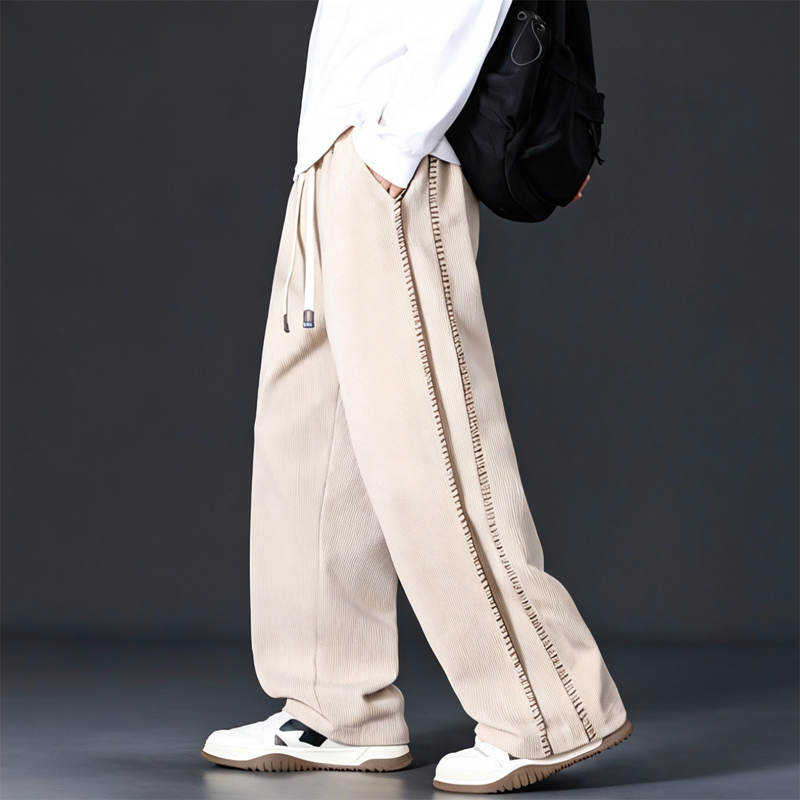 Tokyocanvas Side Seam Stripes Fleece Sweatpants