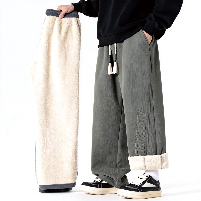Tokyocanvas 3D Letters Fleece Sweatpants