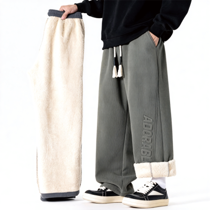 Tokyocanvas 3D Letters Fleece Sweatpants