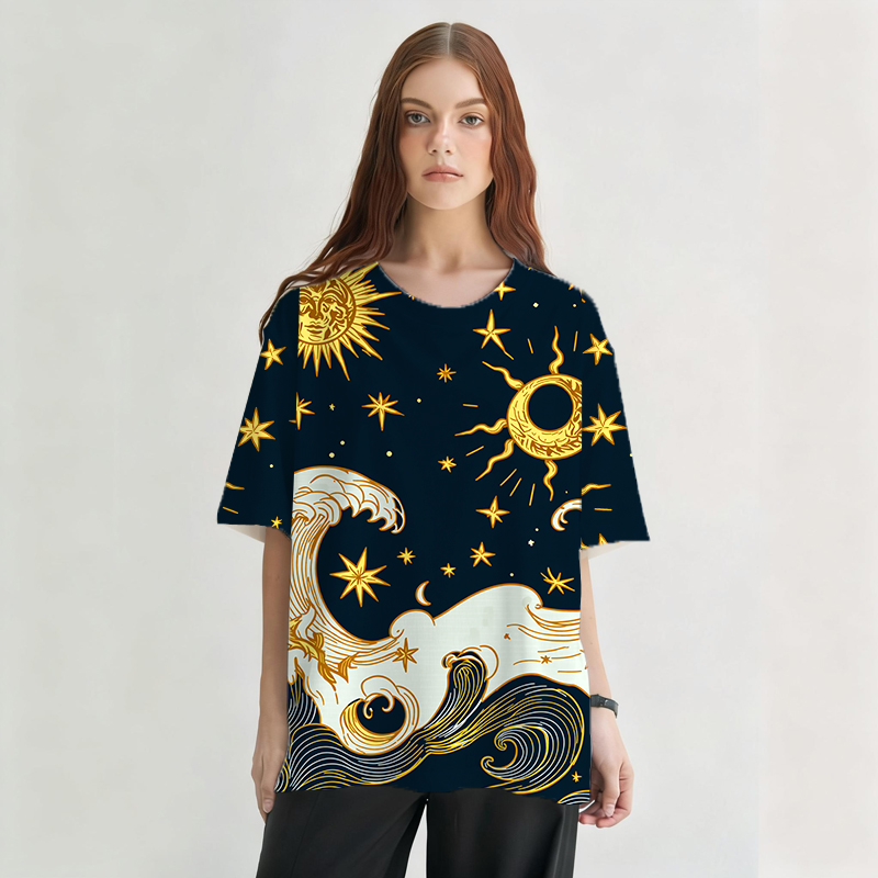 Tokyocanvas Celestial Graphic Print T-shirt
