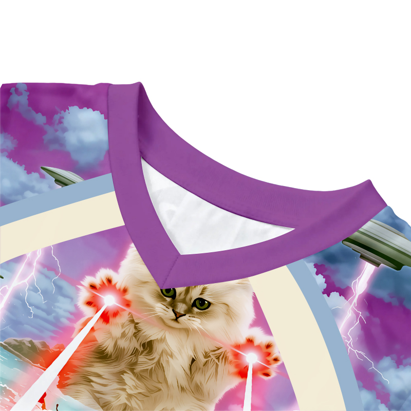 Tokyocanvas Laser Emission Biu Graphic Long-sleeve T-Shirt