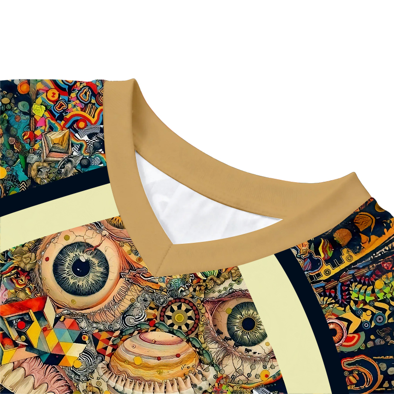 Tokyocanvas Psychedelic Big Mouth Monster Long Sleeve Graphic Print T-Shirt