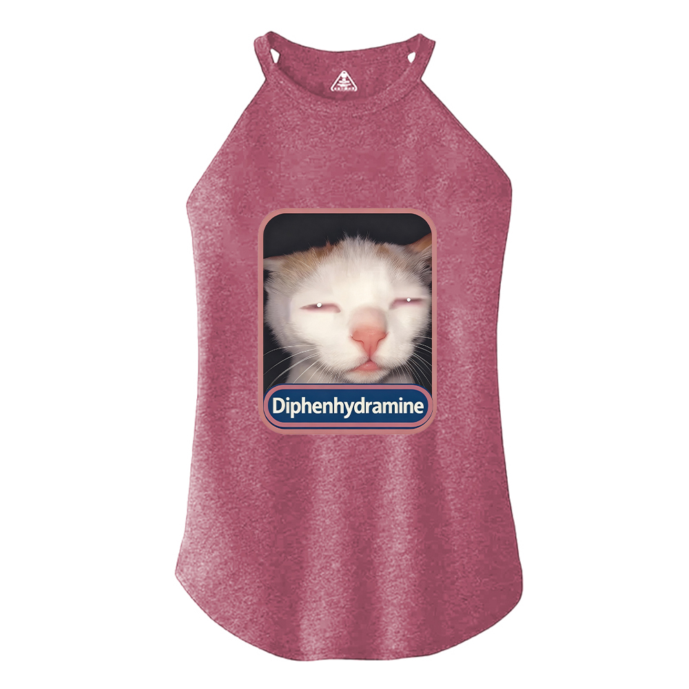 Tokyocanvas Diphenhydramine Cat Meme Cotton Tank