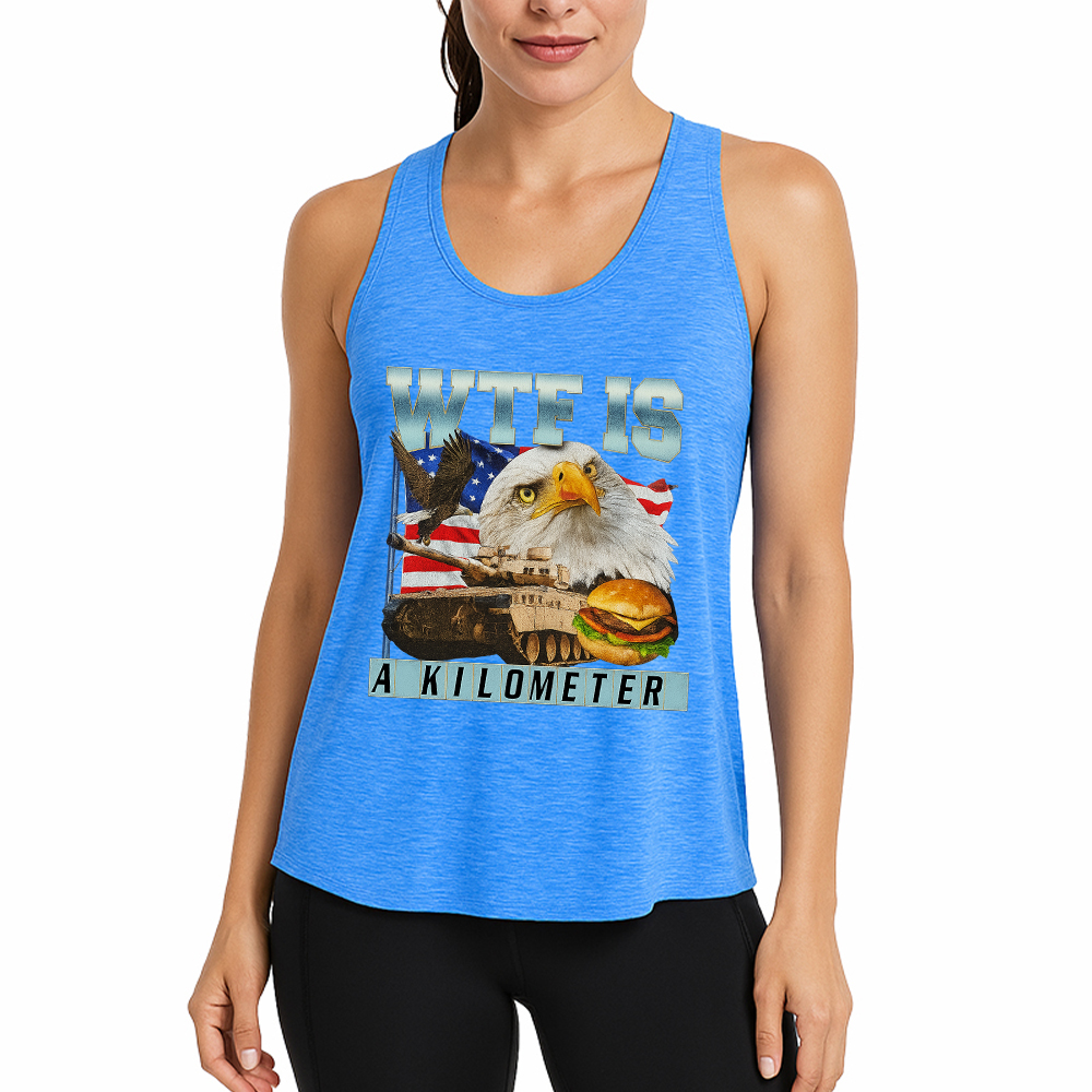 Tokyocanvas WTF Is A Kilometer Meme Fitness Tank