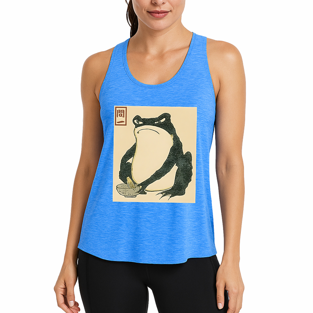 Tokyocanvas Matsumoto Hoji Japanese Frog Fitness Tank