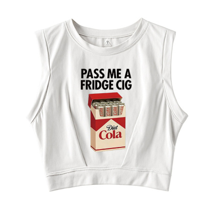 Tokyocanvas I Need A Diet Cola Sleeveless Crop Top