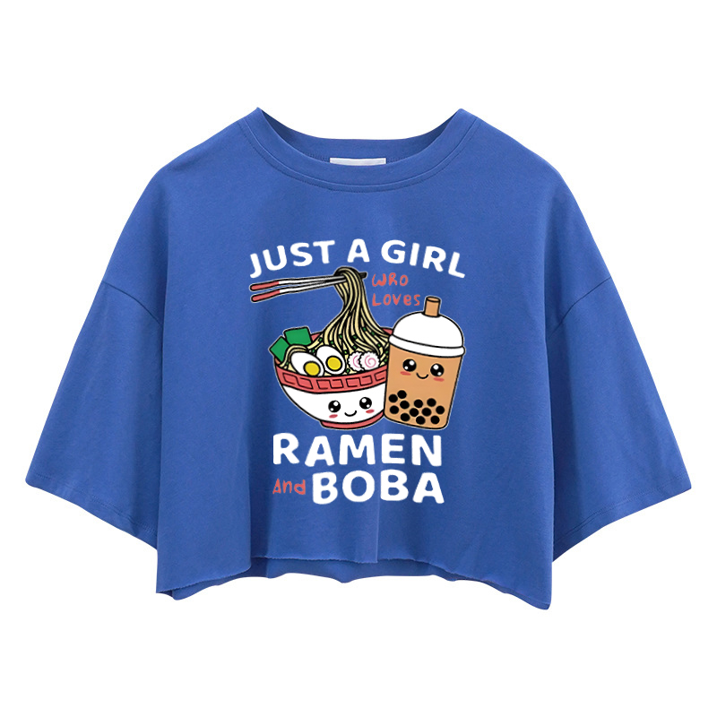 Tokyocanvas Ramen And Boba Crop Top