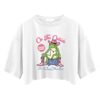 Tokyocanvas On the Outside Crop Top