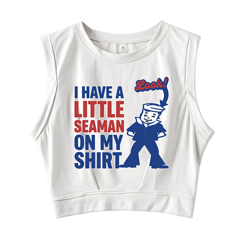 Tokyocanvas I Have a Little Seaman Sleeveless Crop Top