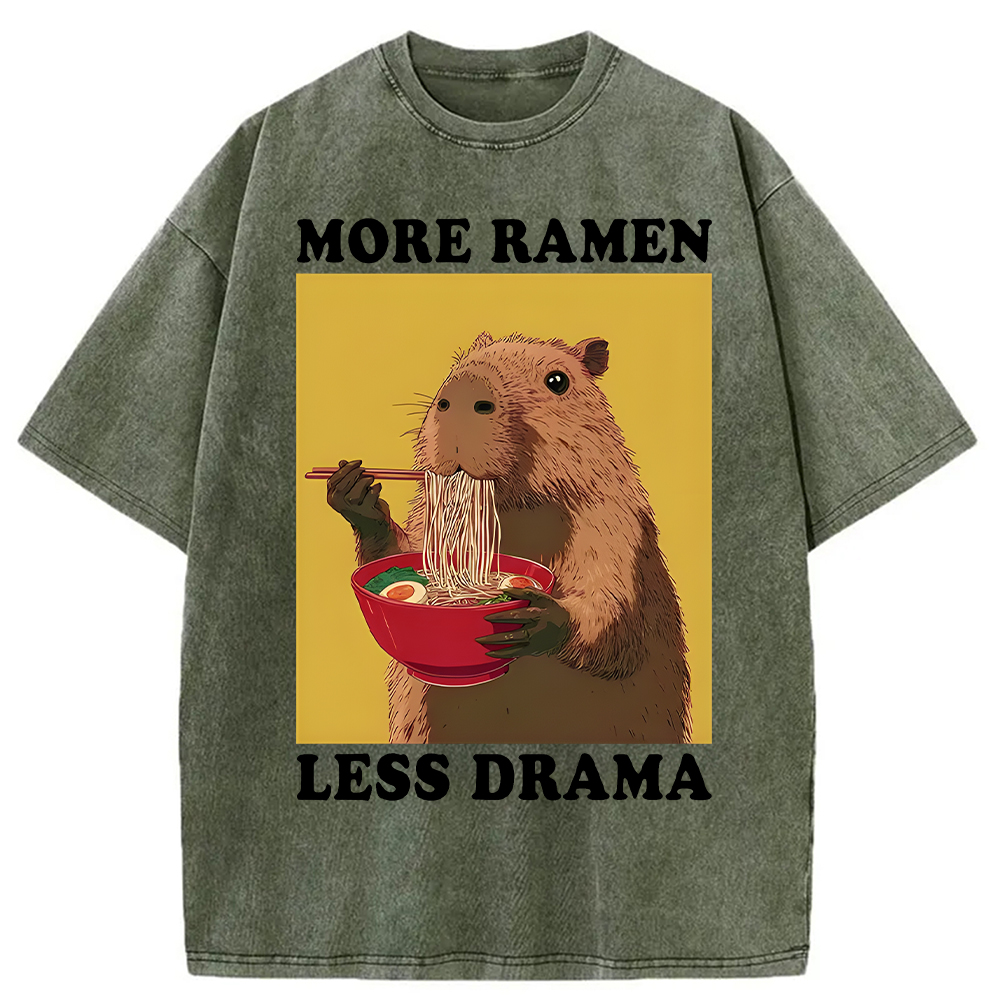 Tokyocanvas Noodles Over Drama Washed T-Shirt