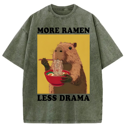 Tokyocanvas Noodles Over Drama Washed T-Shirt