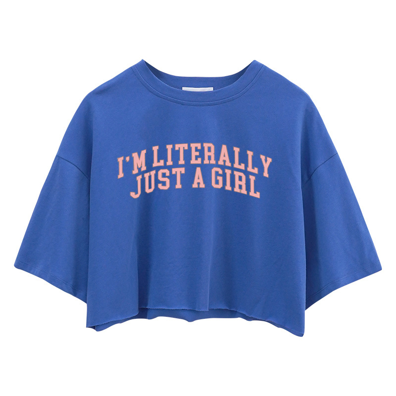 Tokyocanvas I'm Literally Just A Girl Crop Top