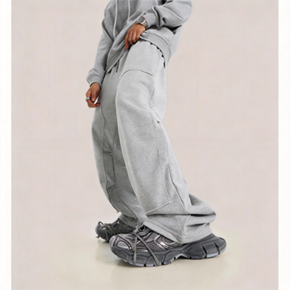 Tokyocanvas Raw-edge Straight-leg Sweatpants