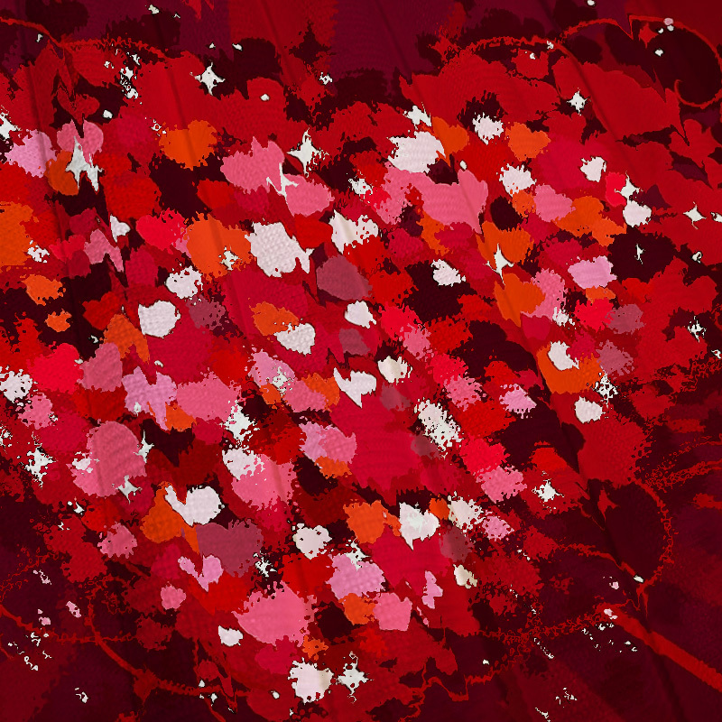 Tokyocanvas Valentine's Day Little Hearts Casual Ugly Sweatshirt