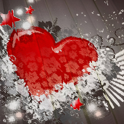 Tokyocanvas Valentine's Day Flying Heart Casual Ugly Sweatshirt