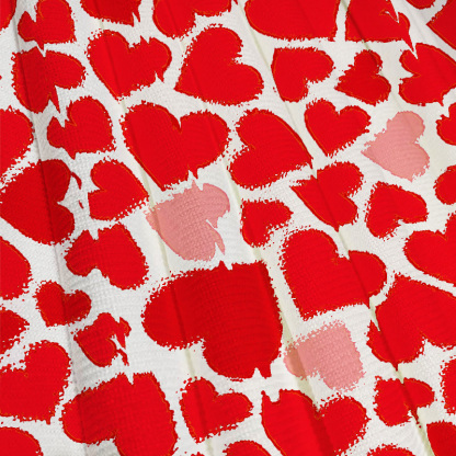 Tokyocanvas Valentine's Day Little Red Hearts Casual Ugly Sweatshirt