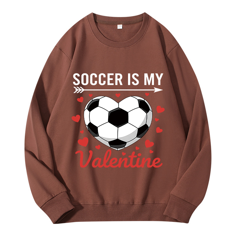 Tokyocanvas Soccer Is My Valentine Classic Sweatshirt