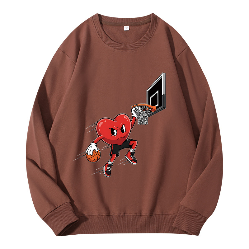 Tokyocanvas Basketball Heart Dunk Valentine Classic Sweatshirt