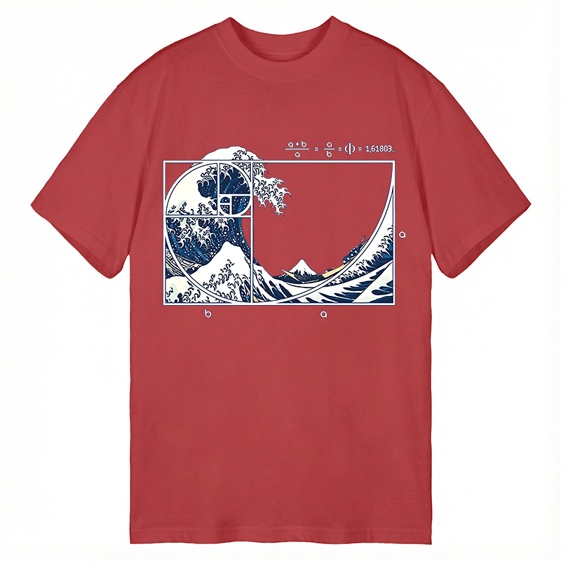 Tokyocanvas The Great Fibonacci Wave Classic T-Shirt