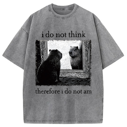 Tokyocanvas Capybara Paradox Washed T-Shirt