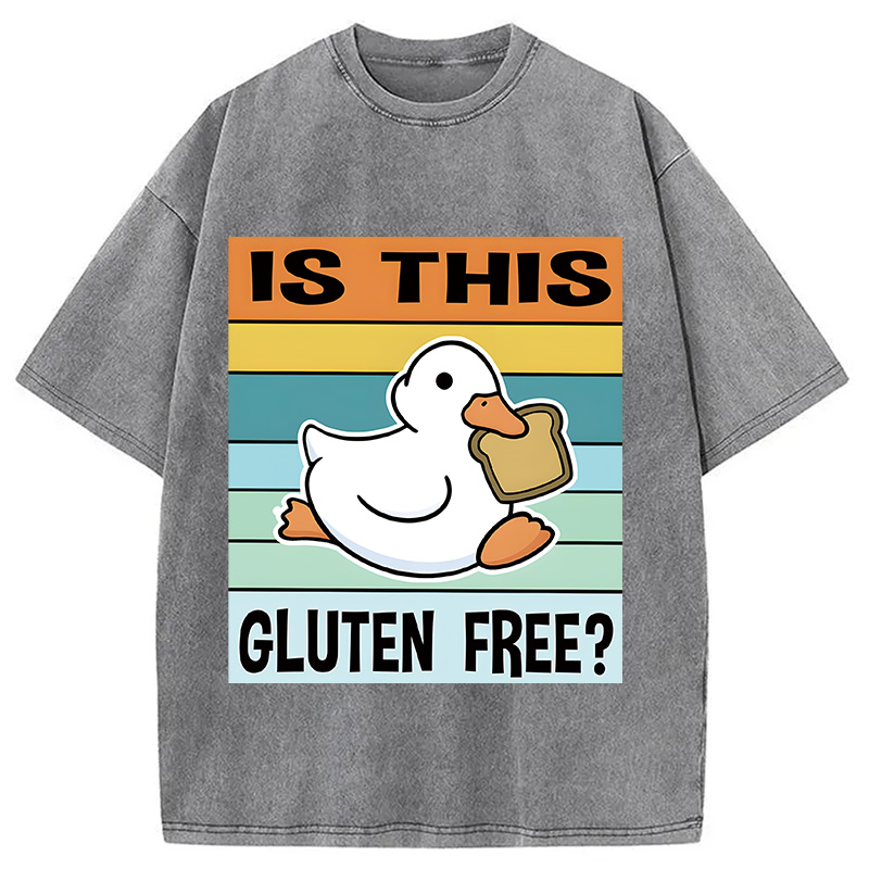 Tokyocanvas Is This Gluten Free Meme Washed T-Shirt