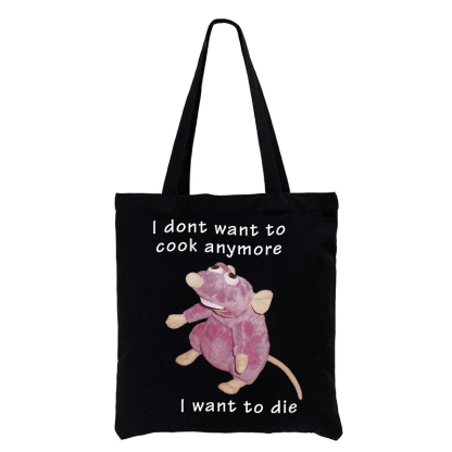 Tokyocanvas I Don't Want To Cook Anymore Tote Bag
