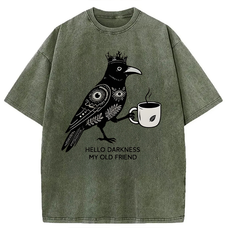 Tokyocanvas Hello Darkness My Old Friend Washed T-Shirt