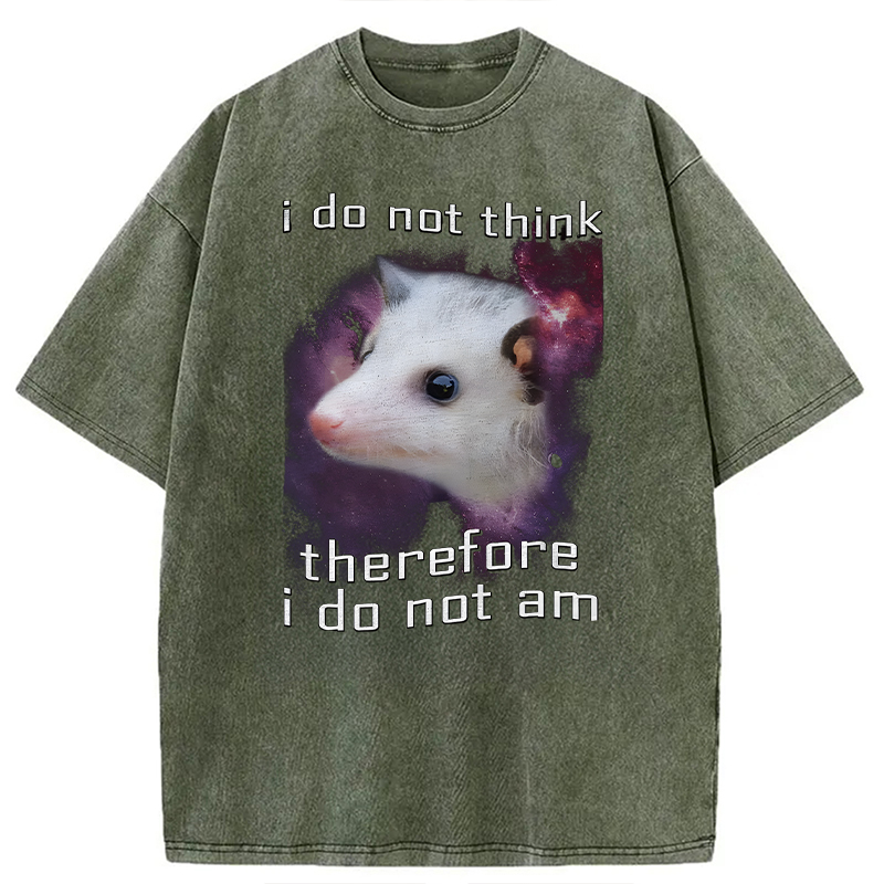 Tokyocanvas Confused Possum Space Washed T-Shirt