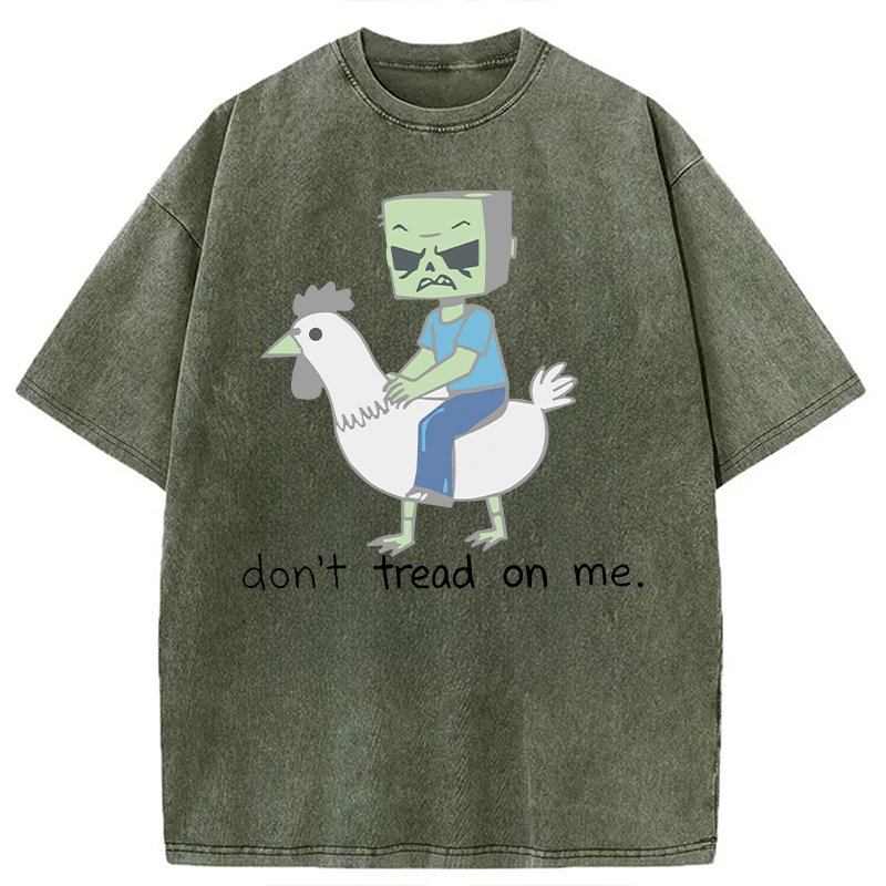Tokyocanvas Don't Tread On Me Meme Washed T-Shirt