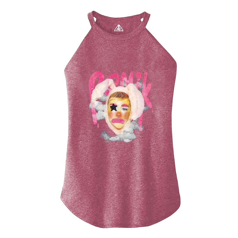 Tokyocanvas Pink Funny Girls Cotton Tank