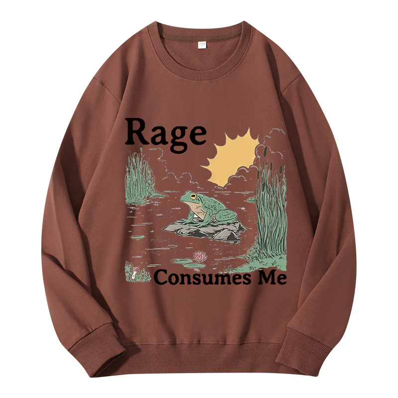 Tokyocanvas Rage Consumes Me Frog Pond Classic Sweatshirt