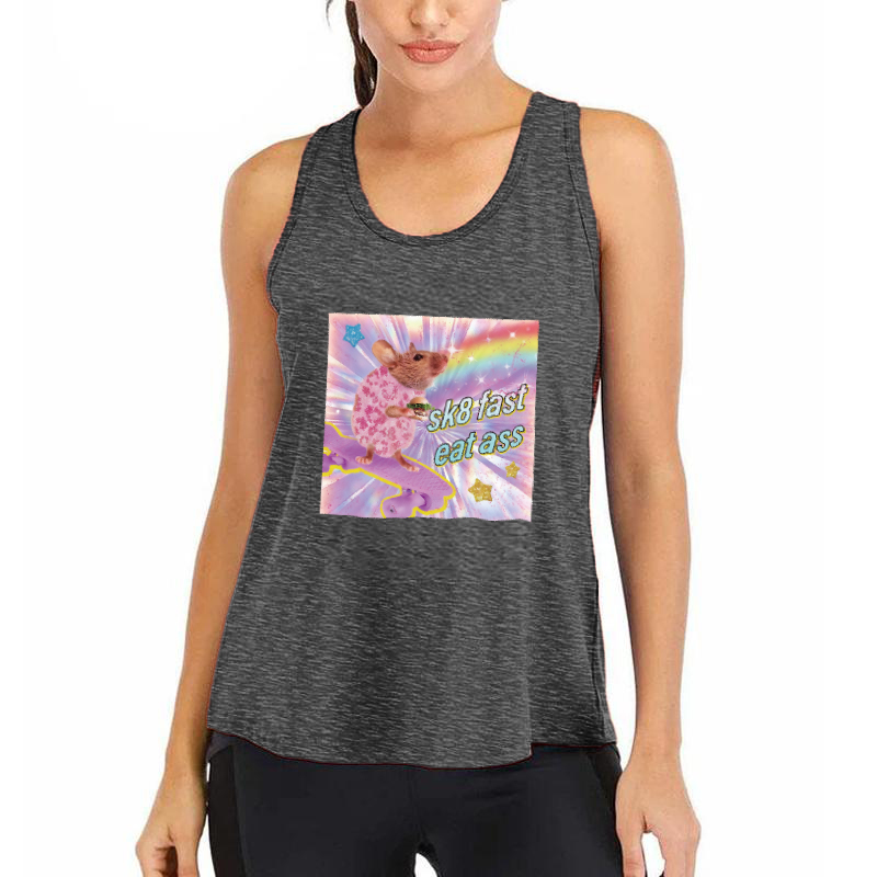 Tokyocanvas Fast Eat Ass Fitness Tank