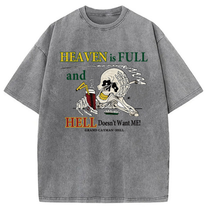 Tokyocanvas Heaven Is Full Washed T-Shirt
