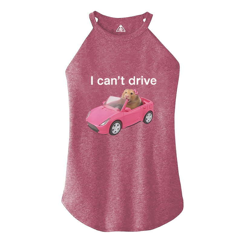 Tokyocanvas I Can't Drive Funny Hamster Meme Cotton Tank