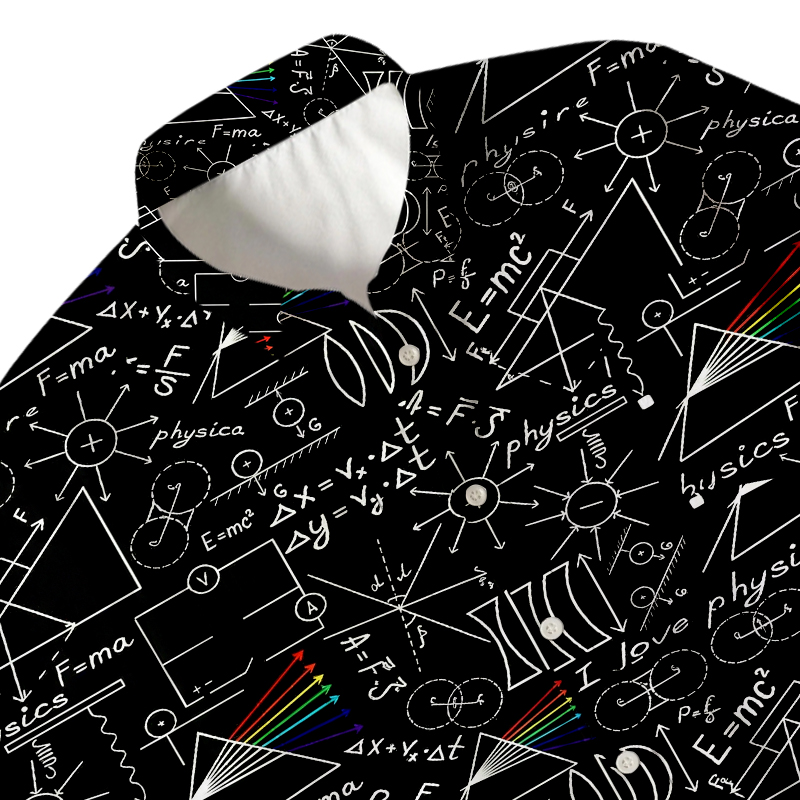 Tokyocanvas Physics Notes Button Up Pocket Shirt