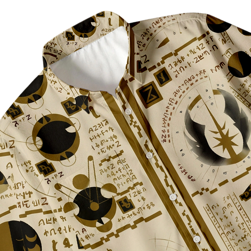 Tokyocanvas Sacred Jedi Text Button Up Pocket Shirt