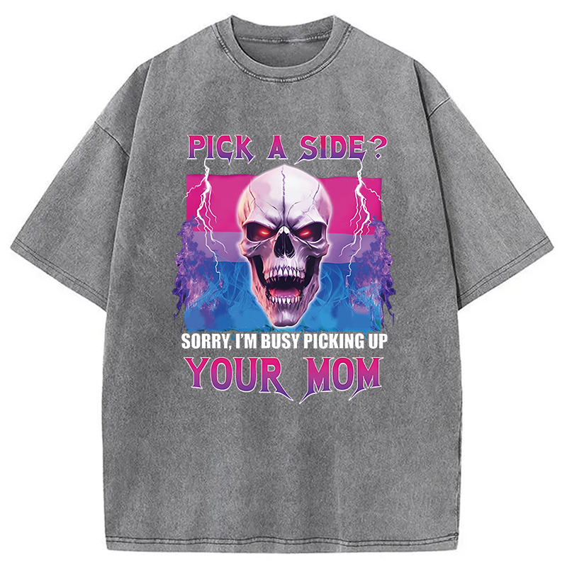 Tokyocanvas Pick A Side? Washed T-Shirt