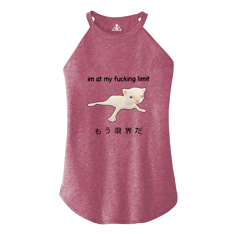 Tokyocanvas Cat Reaching Its Limit Cotton Tank