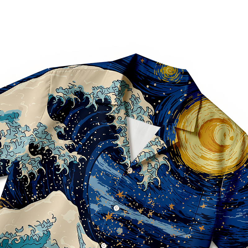 Tokyocanvas The Great Wave Off Hawaiian Shirt