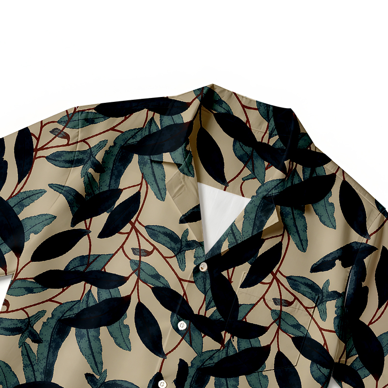 Tokyocanvas Botanical Vine Breeze Hawaiian Shirt