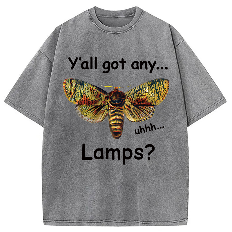Tokyocanvas Yall Got Any Lamps Moth Washed T-Shirt