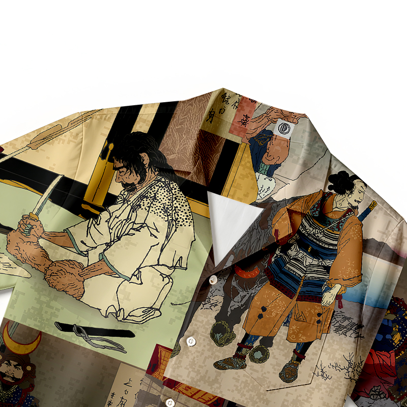 Tokyocanvas Samurai Art Hawaiian Shirt