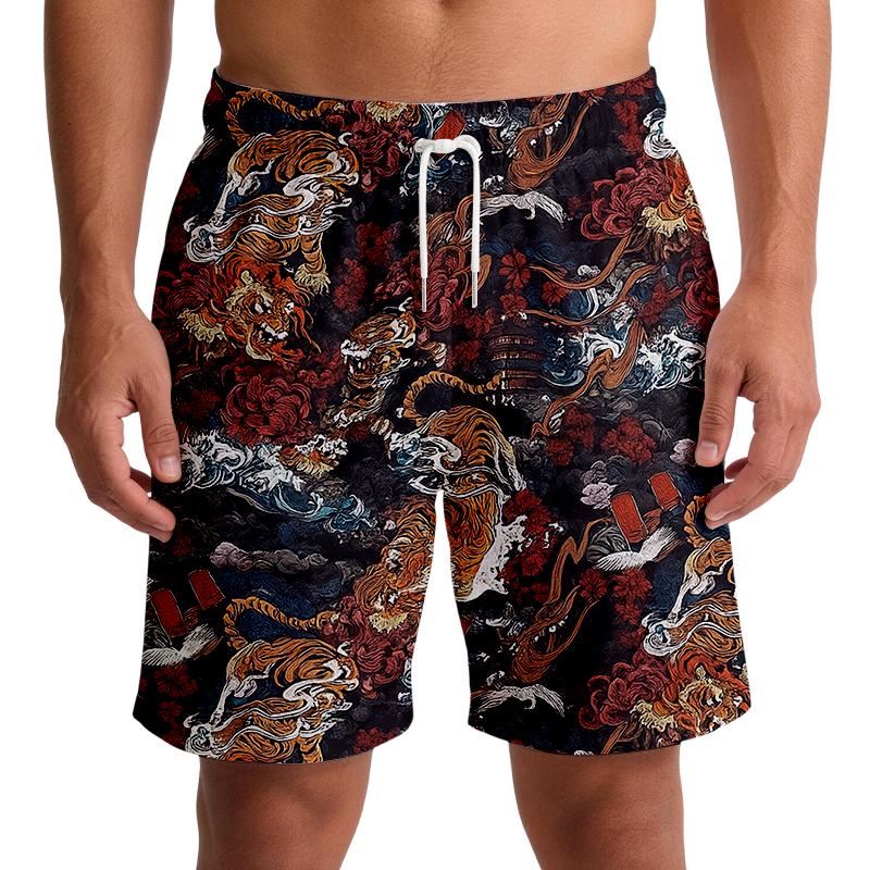 Tokyocanvas Vintage 1950s Tiger Swim Short