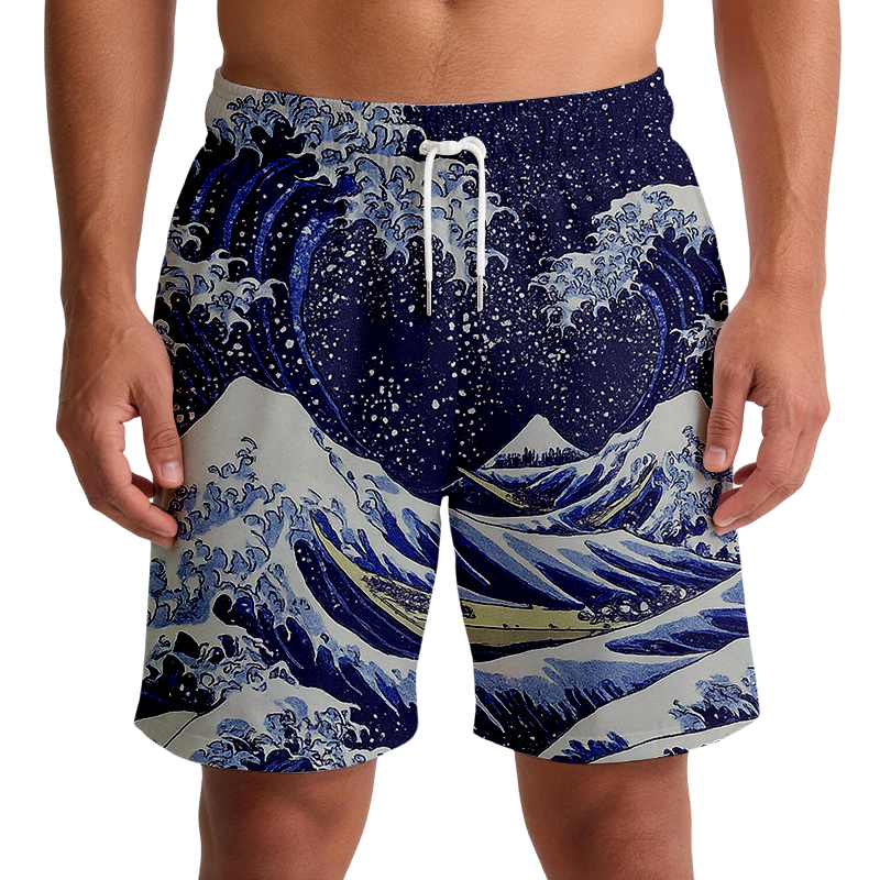 Tokyocanvas Great Wave Swim Short