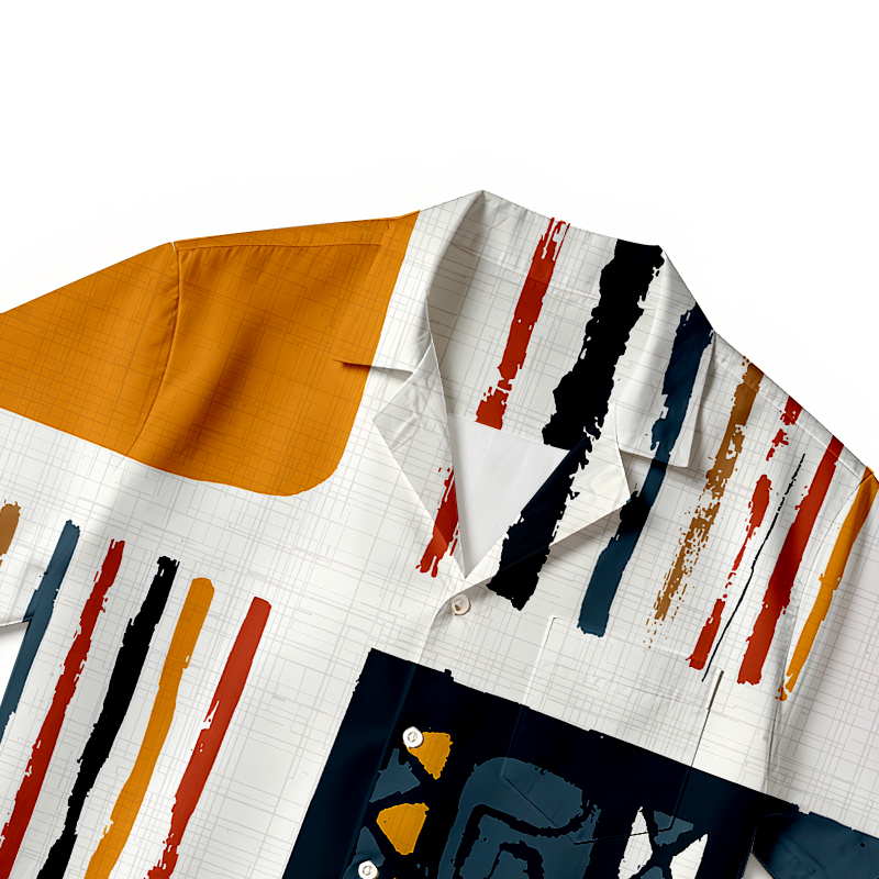 Tokyocanvas Tribal Earth Blocks Hawaiian Shirt