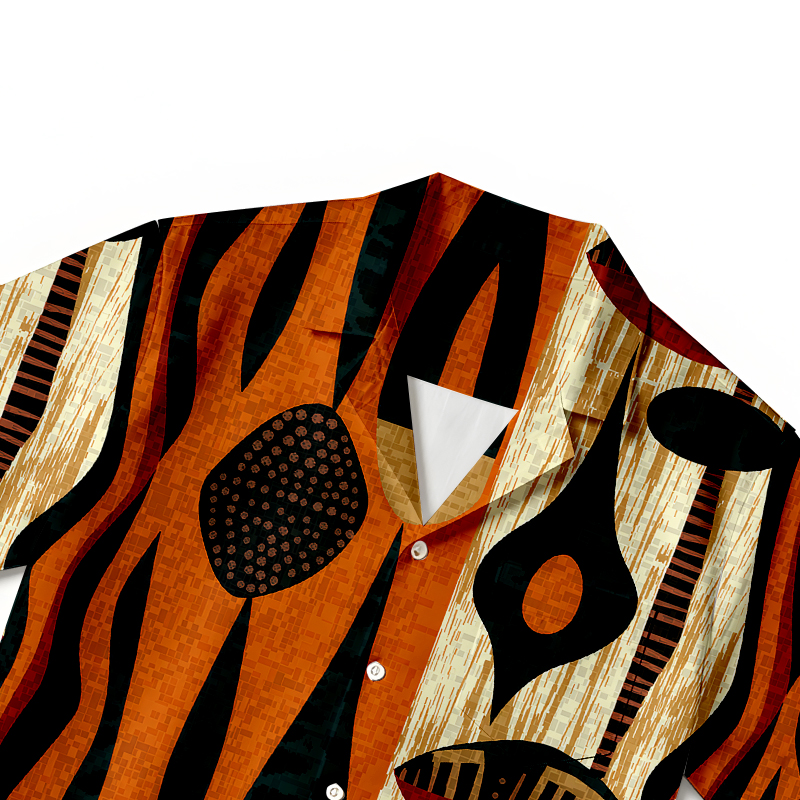 Tokyocanvas Desert Totem Blaze Hawaiian Shirt